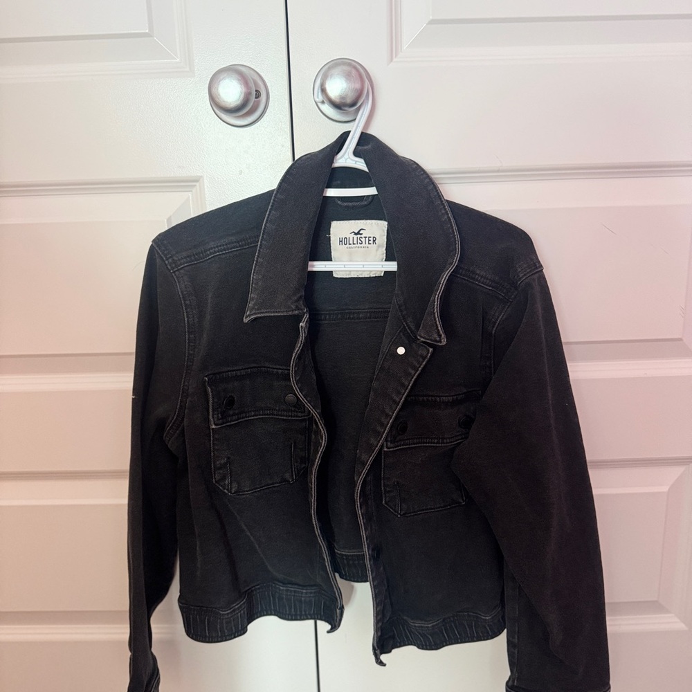 Hollister Charcoal denim jacket